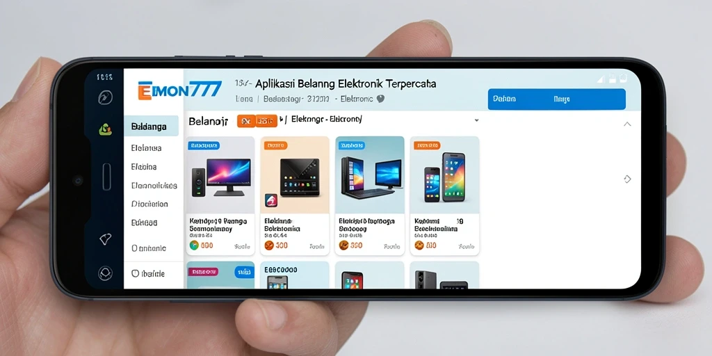 Antarmuka EMON777 yang user-friendly dan intuitif untuk belanja elektronik.