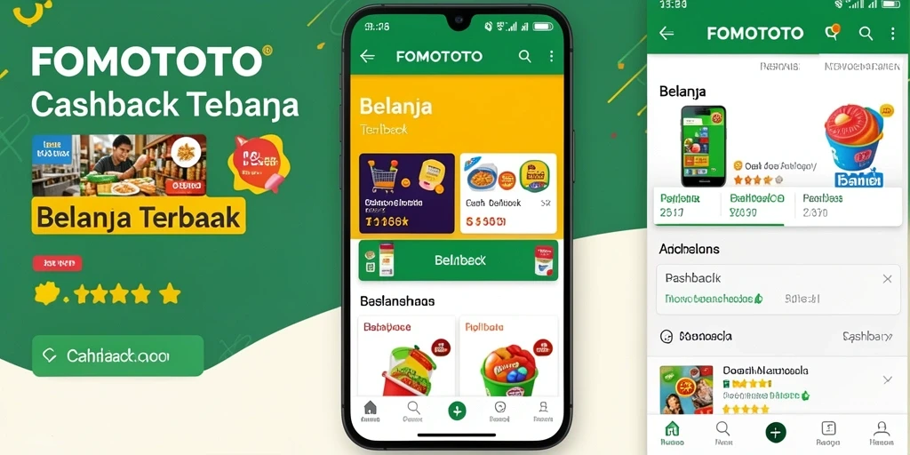 Antarmuka sederhana dan fungsi cashback yang intuitive.