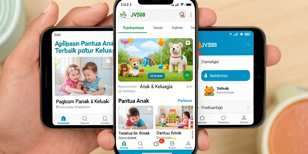 Antarmuka intuitif aplikasi JVS88 untuk pemantauan anak.