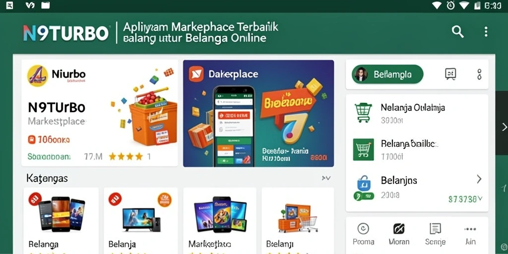 Antarmuka pengguna N9TURBO yang elegan dan fungsional.