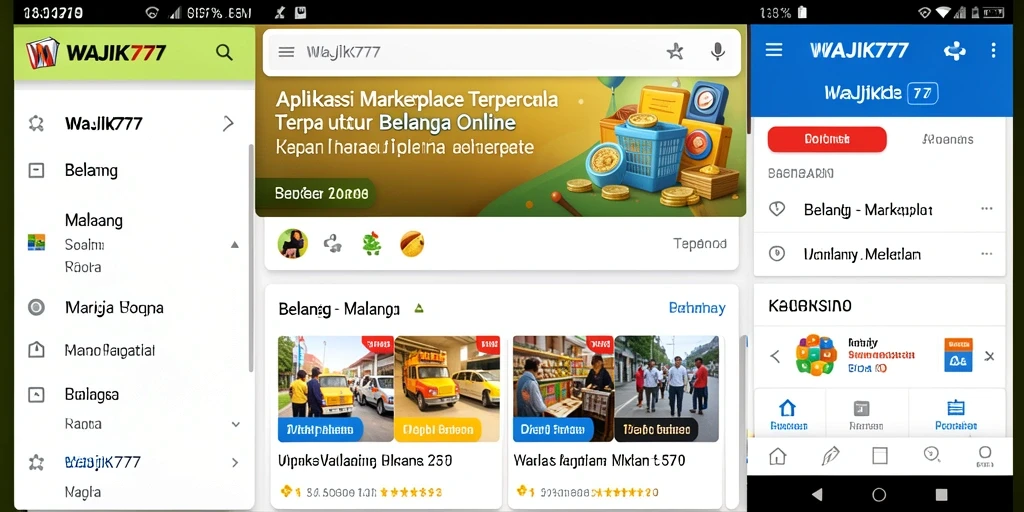 Tampilan antarmuka WAJIK777 yang nyaman dan fungsional untuk belanja online.